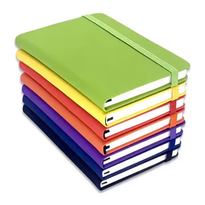 Cuaderno Popular con correa A5, 200 páginas, material escolar, Agenda, 1 - 1