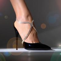 Pulsera Y Tacones Altos De Zirconia Stonefans Para Mujer Accesorios De Verano Cadena De Tenis Joyería De Boda Regalo Moda Geométrica Ajustable 30cm-46cm - details 2