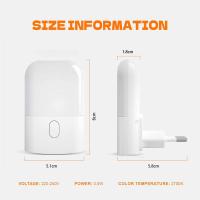 Interruptor De Luz Nocturna Con Sensor De Luz Automático LED Ajustable Para Dormitorio Y Escaleras Luz Noturna Para Niños - details 7