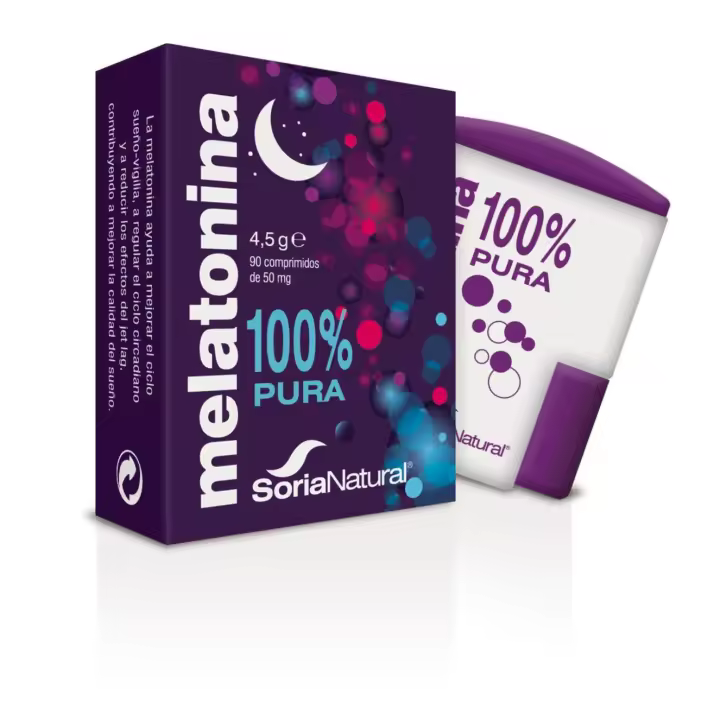 SORIA NATURAL MELATONINA 100% PURA 90 COMPRIMIDOS - 1