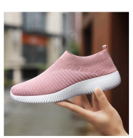 Zapatillas De Mujer Vulcaneadas De Alta Calidad Zapatillas De Encaje Transpirable Talla Grande Zapatos Planos Para Caminar Loafers Sin Cordones - details 8