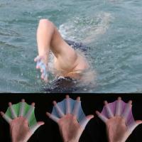 2 Pcs Aletas De Natación De Silicona Para Adultos Y Niños Equipo De Natación De Estilo Rana Entrenamiento De Natación Herramientas Especiales De Natación - details 3