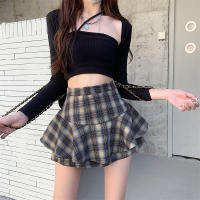 Falda Mini Tres Niveles Y2K Cintura Alta Tartán Volante Escocés Falda Skort Mujer Estilo Aesthetic Ropa Primavera Verano Otoño Invierno - details 26