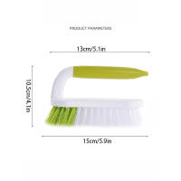 Cepillo De Limpieza Con Cepillo Rígido Y Flexible Durable Mano Cómoda Y Antideslizante Para Baño Duchas Lavabo Alfombras Pisos - details 3