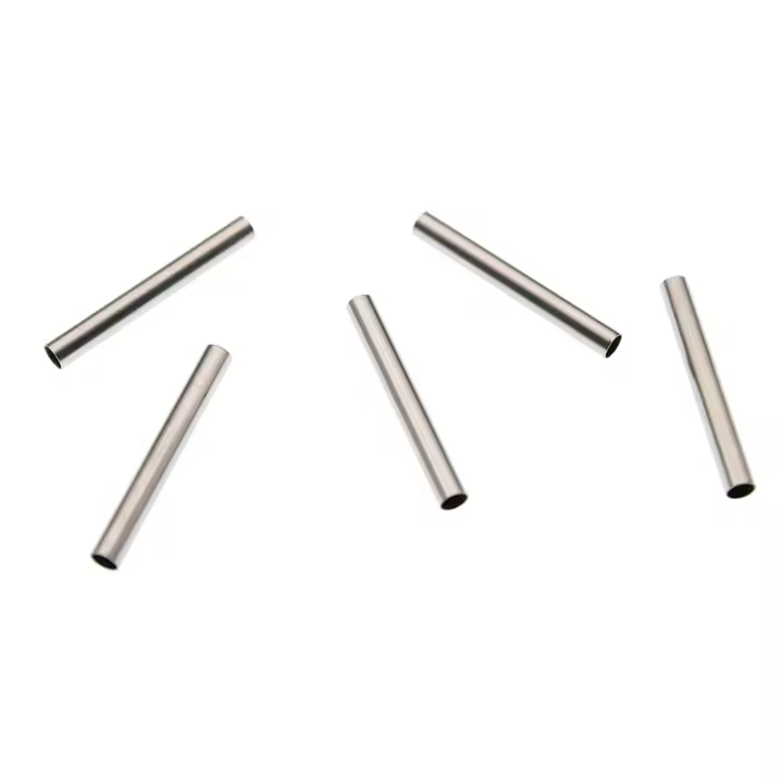 30PCS Accesorios De Joyería De Acero Inoxidable Tubo Recto Largo Para Creación De Pulseras Y Collares DIY Conector De Bolas Redondas De 3mm - 1