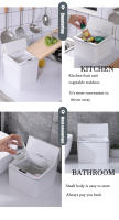 Papelera De Escritorio Mini Sensor 4/6L Cubierta Pequeña Para Baño Estilo Toque Material Plástico Forma Rectangular - details 9