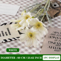 1PC Flor De Seda Artificial Camomila Daisy Para Decoración De Hogar Fiesta Boda Habitación Uflower Estilo Rama De Flores - details 5