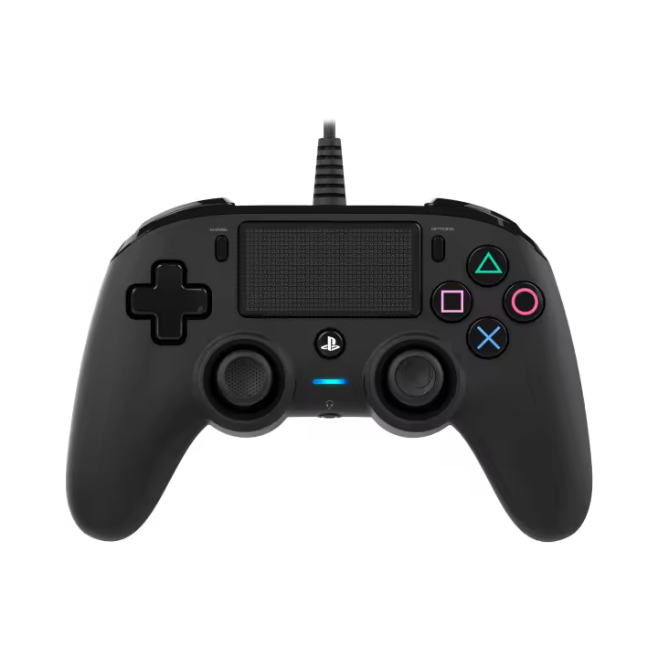 Nacon - Compact Mando con licencia Oficial Sony para PS4 y PC, Gaming Controller con Cable - Gris - 1