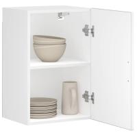 vidaXL Armario de pared para cocina Porto madera de ingeniería blanca en color Blanco/Gris hormigón/Gris sonoma y más | almacenamiento funcional diseño moderno para baño dormitorio sala - details 0