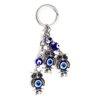 Llavero De Ojo De Suerte Con Mano De Fatima Y Mariposa Azul Para Coche Llavero Turco Con Ojo Maligno Para Hombres Y Mujeres Joyería EY138 - details 38
