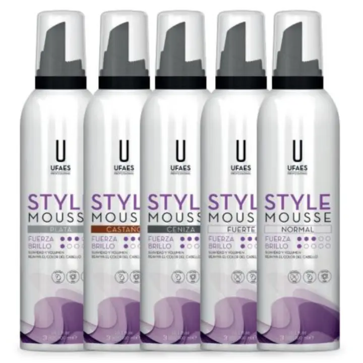 ESPUMA DE COLOR Y FIJACION STYLE MOUSSE UFAES PROFESIONAL - 1
