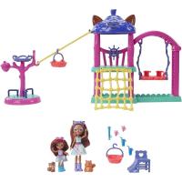 Parque de juegos de Sabine y Seneca Squirrel Enchantimals City Tails Dos muñecas con mascotas ardilla MATTEL (HHC16) - details 1