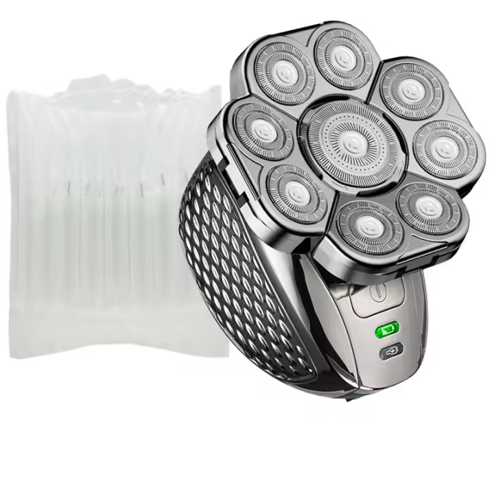 Afeitadora Eléctrica 4D Para Cabello Liso 6-en-1 Recargable Impermeable Con 9 Cabezas Flotantes Para Hombres Afeitado Seco Y Húmedo - 1