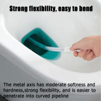 Cepillo De Limpieza Para Baño Y Cocina Flexible Herramienta De Eliminación De Obstrucciones En Tuberías Cepillo De Pelos De Níquel Para Limpieza De Fregadero Y Desagüe - details 1
