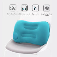 Cojín Inflable Portátil De Ultra Suave Para Soporte De Cuello Y Lumbar Cómodo Para Camping Piscina Y Viaje Color Variado - details 3