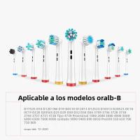 Juego De 4 Cabezas De Broca Para Broca Eléctrica Oral B Cabezas De Broca De Limpieza Hygiene Reemplazo Para Adultos Material Plástico - details 0