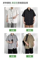 Camisa de Manga Corta para Hombre, Ropa Deportiva de Gran Tamaño 6XL 7XL 8XL 10XL, Informal y Formal, con Bolsillo Suelto, Alta Calidad - details 1