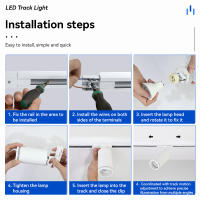 Iluminación De Pista LED GU10 Para Decoración De Habitaciones Cocina Y Tiendas De Ropa Fuente De Luz LED Instalación Por Montaje - details 0