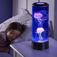 Lámpara De Medusa Joven 7 Colores LED Cambio De Color Para Decoración De Mesa De Dormitorio Luz Nocturna Del Océano Regalo De Cumpleaños Para Niños - details 4