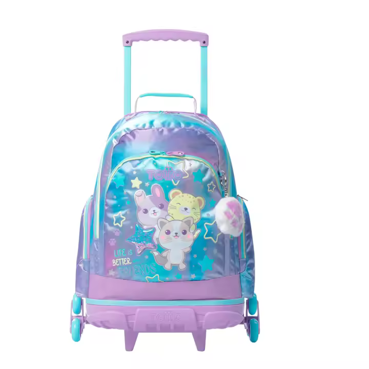 Totto Mochila infantil ruedas Friends -Dimensiones:33 x 47.5 x 20 cm-Material: poliester - 1