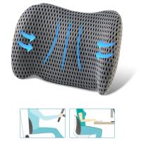 Almohada De Soporte Lumbar Para Alivio De Dolor De Espalda Con Tela De Espuma De Memoria Para Coches Sillas De Oficina Consolas De Juego Sofás Reclinadores Camas - details 10