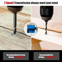 21V Brushless Drill Electric Screwdriver 70N.M Cordless Power Driver Multi-function 2 Speed Adjustable Power Tools for Makita 21V Battery - details 6