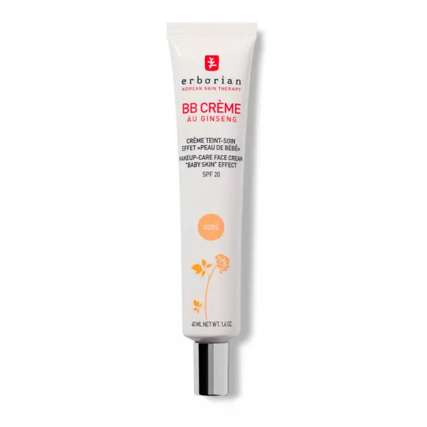 ERBORIAN - BB Cream Base de maquillaje hidratante de cobertura media con FPS20 para piel irregular DORÉ - 1