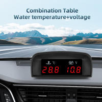 Gauge De Agua Y Voltímetro 2 En 1 Para Coche LCD Temperatura Y Voltaje Horizontal En Grados Celsius Con Sensor De 10mm Luz Trasera Roja Para 12v - details 0