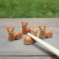 Porta Palillos De Cerámica Con Diseño De Ciervo Sika Adorable Para Uso Diario Y Decoración De La Mesa Regalo Práctico Y Estético - details 9