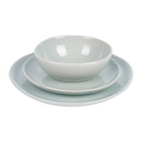 Cofan Vajilla de cerámica verde | Set de 12 piezas | Diseño irregular | Apta para lavavajillas y microondas - details 2