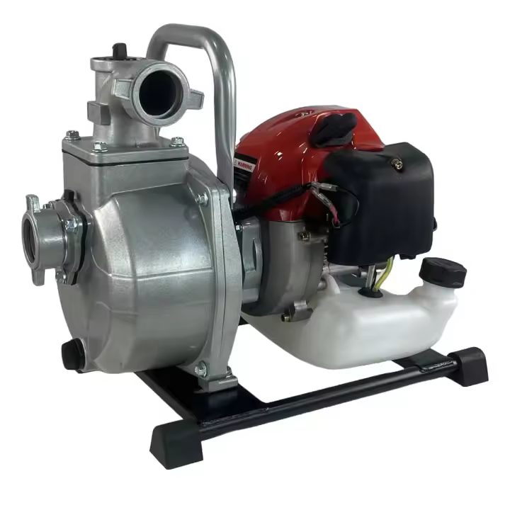LINEA HD WP-15 motobomba de agua, motor 2T, 52cc, 3CV, para mangueras de 40cm (1,5"), 7m aspiración. - 1