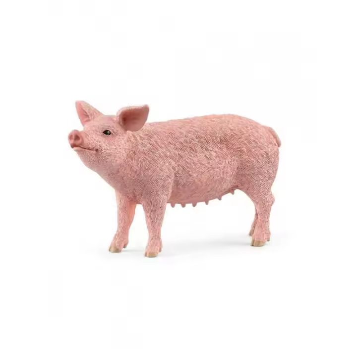 Figura de Cerdo Schleich Farm World - Detalles Realistas - Juguete Educativo - 1