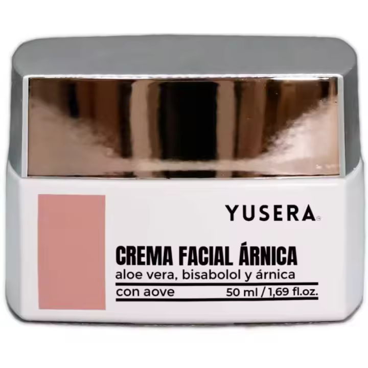 Crema Facial Árnica 50ml, YUSERA, combate la inflamacion en acné, rosacea y mejora las pieles tanto jovenes como maduras - 1