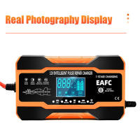Cargador Inteligente Rápido De Batería 12V 24V 12A 10A Para Baterías De Coche 7 Etapas De Carga Pulso Reparación Para AGM GEL WET Ácido Plomo - details 15