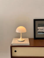 Lámpara De Mesa Decorativa Moderna Y Sencilla En Acrílico Para Sala De Estar Barra Estudio Color Blanco Rosa Amarillo Gris - details 6