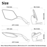 Espejo Lateral Para Motocicleta Honda CB1000R CB650R CB650F CB500 CB300 CB200X CB125 Kit De Winglets Oscuros Accesorios Para Motocicletas - details 18
