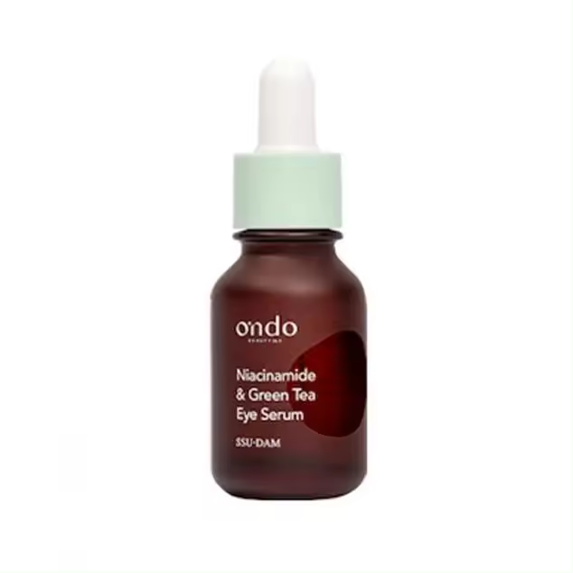 Ondo Beauty 36.5 - NIACINAMIDE & GREEN TEA EYE SERUM SSU-DAM - Sérum intensivo anti-edad, formulado con té verde, niacinamida, ácido hialurónico y pantenol, para hidratar e iluminar la delicada piel del contorno de ojos. - 15ml - 1