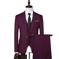 Traje Formal Para Hombre S-9XL Chaqueta + Chaleco + Pantalones Estilo Británico Casual Exterior Moda Boda Slim-fit Conjunto Completo - details 6