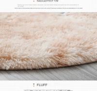 Alfombra Redonda De Peluche Suave Para Sala De Estar Decoración De Hogar Dormitorio Y Habitación De Niños Alfombra Blanca Espesa Para Salon - details 19