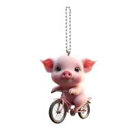 Colgante Decorativo De Cerdo Acrílico 2D Interesante Para Llaveros Y Amigos Regalo Divertido Y Moderno De Animal - details 4