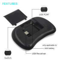 Teclado Inalámbrico Mini I8 2.4G Bluetooth Con Ratón Aire Multicolor Retroiluminado 7 Colores Remote Touchpad Para Android TV Box PC Laptop Soporte Ruso Inglés - details 3