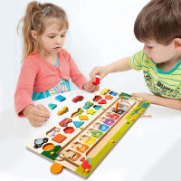 Juego De Puzzle Magnético De Colores Y Números Tablero De Laberinto De Madera Para Niños Montessori Desarrollo De Habilidades Motoras Finas - details 18