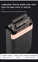 Afeitadora Eléctrica Hiena HI-301 Para Hombres Recargable Afeitadora De Barba Con Hojas Reciprocantes Para Afeitado Smooth Viaje Amigable - details 6