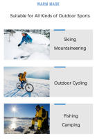 Bandana De Motocicleta Para Hombres Y Mujeres Bufanda De Mano Caliente Invierno Esquí Ciclismo Pesca Impermeable Elástica - details 4