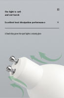 10PCS Lámpara De Foco LED GU10 120V-230V Brillante Y Sin Parpadeos Luz Cálida 3W-8W Puede Reemplazar Lámparas Halógenas De 20W 50W - details 5