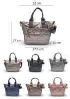 Bolso impermeable de amplia capacidad con varios bolsillos. Temporada Otoño-Invierno 2024. Asas de mano y bandolera regulable de nylon. Disponible en varios colores. - details 5