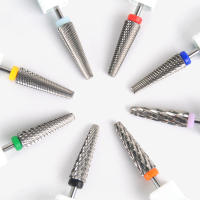 Broca De Uñas 5-en-1 24mm Super Larga Taperada De Carburo Para Taladro Eléctrico Accesorios De Manicura Corte De Cutícula Y Moldeado - details 1