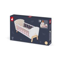 Cuna Candy Chic - Janod - cuna de madera blanca y rosa - details 1