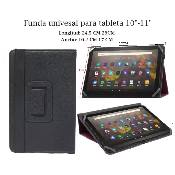 FGNS Funda Universal para 9-10,1 Pulgadas Tablet  con Soporte,, Carcasa Protectora con Soporte para Pantalla Táctil de 9" 11"(9.7/10/10.1/10.2/10.3/10.4/10.5/10.6/11 Pulgadas), - 1