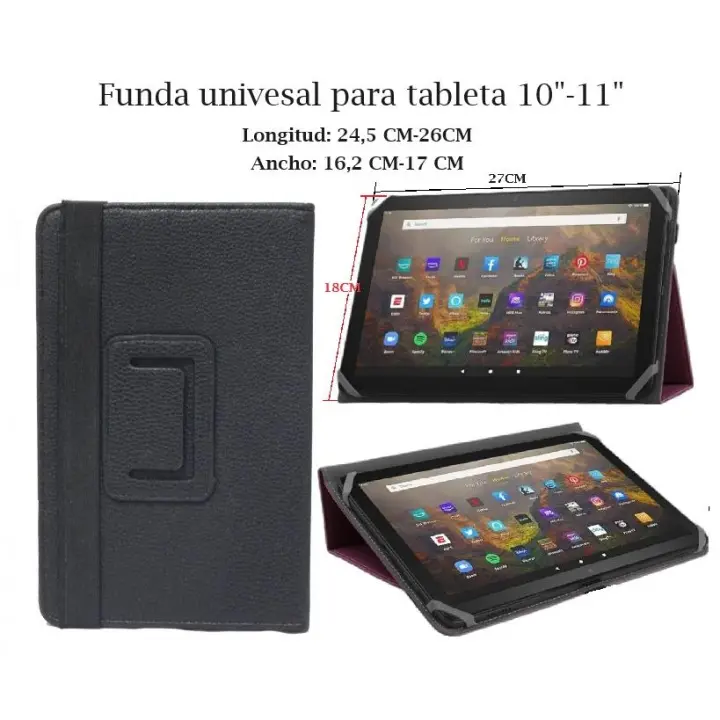 FGNS Funda Universal para 9-10,1 Pulgadas Tablet  con Soporte,, Carcasa Protectora con Soporte para Pantalla Táctil de 9" 11"(9.7/10/10.1/10.2/10.3/10.4/10.5/10.6/11 Pulgadas), - 1
